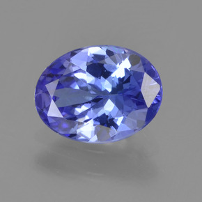 1.22 ct Blue Tanzanite Gemstone, Tanzanite Gem in Oval Facet Shape for Sale.