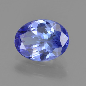 1.22 ct Blue Tanzanite Stone, Natural Tanzanite in Oval Facet Shape for Sale