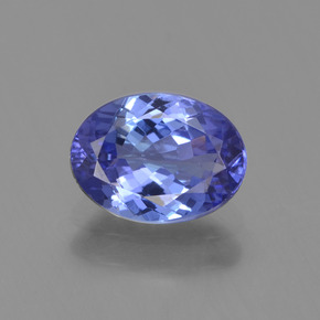 1.20 ct Blue Tanzanite Gemstone, Tanzanite Gem in Oval Facet Shape for Sale.