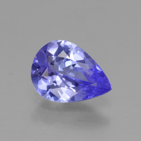 1ct Pear Facet Violet Blue Tanzanite Gem for sale 1ct Pear Facet Violet Blue Tanzanite Gem (ID: 295075)
