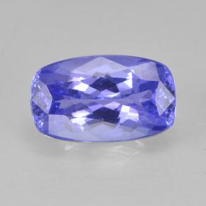 1.24 ct Blue Tanzanite Gemstone, Tanzanite Gem in Cushion-Cut Shape for Sale.
