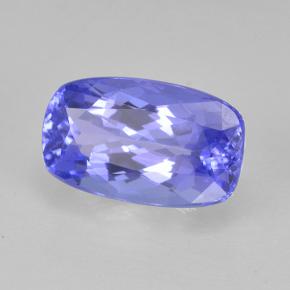 1.24 ct Blue Tanzanite Stone, Natural Tanzanite in Cushion-Cut Shape for Sale