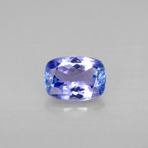 1.07 ct Blue Tanzanite Gemstone, Tanzanite Gem in Cushion-Cut Shape for Sale.
