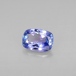 1.07 ct Blue Tanzanite Stone, Natural Tanzanite in Cushion-Cut Shape for Sale