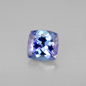 1.19 ct Blue Tanzanite Gemstone, Tanzanite Gem in Cushion-Cut Shape for Sale.