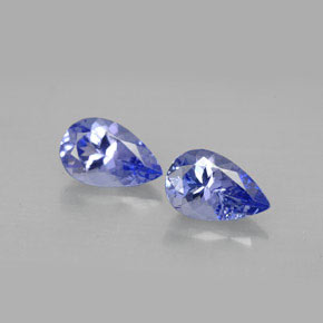 1.91 ct Violet Tanzanite Gemstone, Tanzanite Gem in Pear Facet Shape for Sale.