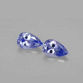 1.71 ct Violet Tanzanite Gemstone, Tanzanite Gem in Pear Facet Shape for Sale.