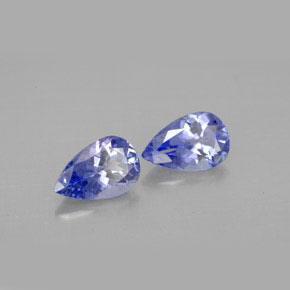 1.71 ct Violet Tanzanite Stone, Natural Tanzanite in Pear Facet Shape for Sale