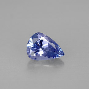 0.94 ct Violet Tanzanite Gemstone, Tanzanite Gem in Pear Facet Shape for Sale.