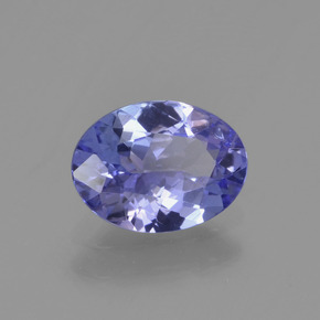 1.06 ct Blue Tanzanite Stone, Natural Tanzanite in Oval Facet Shape for Sale