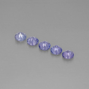 Tanzanite Gemstone in 4 mm (calibrated) Size for Sale, Tanzanite Stone in Violet Blue Color