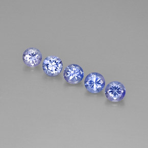 1.62 ct Blue Tanzanite Stone, Natural Tanzanite in Round Facet Shape for Sale