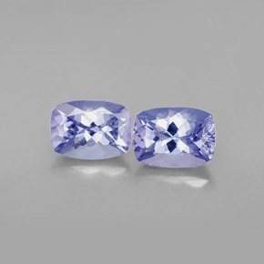 2.14 ct Violet Tanzanite Gemstone, Tanzanite Gem in Cushion-Cut Shape for Sale.