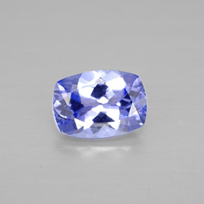 0.93 ct Violet Tanzanite Gemstone, Tanzanite Gem in Cushion-Cut Shape for Sale.