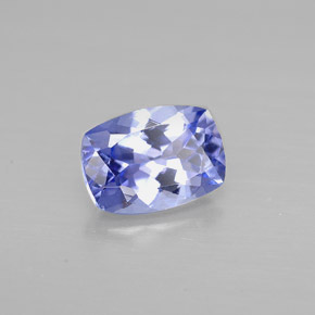 0.93 ct Violet Tanzanite Stone, Natural Tanzanite in Cushion-Cut Shape for Sale