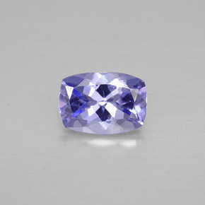 0.81 ct Violet Tanzanite Gemstone, Tanzanite Gem in Cushion-Cut Shape for Sale.