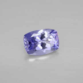 0.81 ct Violet Tanzanite Stone, Natural Tanzanite in Cushion-Cut Shape for Sale