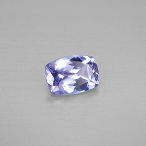 0.82 ct Violet Tanzanite Gemstone, Tanzanite Gem in Cushion-Cut Shape for Sale.