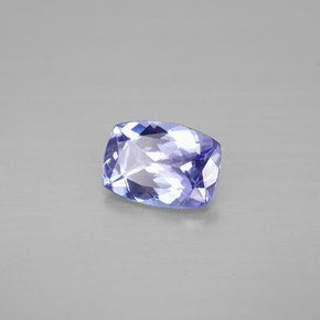 0.82 ct Violet Tanzanite Stone, Natural Tanzanite in Cushion-Cut Shape for Sale