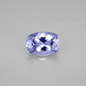 0.84 ct Violet Tanzanite Gemstone, Tanzanite Gem in Cushion-Cut Shape for Sale.