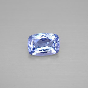 0.69 ct Violet Tanzanite Gemstone, Tanzanite Gem in Cushion-Cut Shape for Sale.