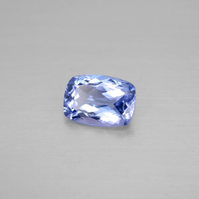 0.69 ct Violet Tanzanite Stone, Natural Tanzanite in Cushion-Cut Shape for Sale
