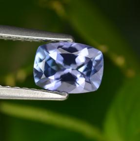 0.90 ct Blue Tanzanite Gemstone, Tanzanite Gem in Cushion-Cut Shape for Sale.