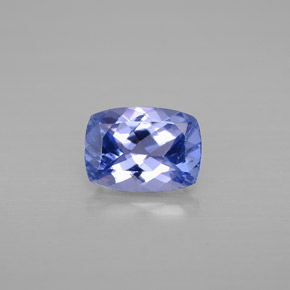 0.95 ct Blue Tanzanite Gemstone, Tanzanite Gem in Cushion-Cut Shape for Sale.