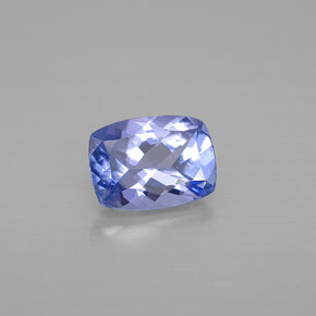 0.95 ct Blue Tanzanite Stone, Natural Tanzanite in Cushion-Cut Shape for Sale