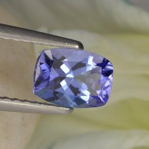 0.90 ct Blue Tanzanite Stone, Natural Tanzanite in Cushion-Cut Shape for Sale