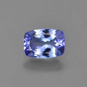0.84 ct Blue Tanzanite Gemstone, Tanzanite Gem in Cushion-Cut Shape for Sale.