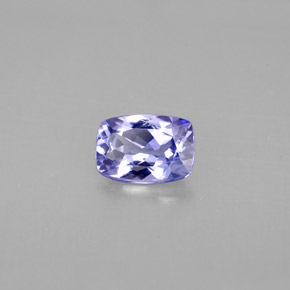 0.85 ct Violet Tanzanite Stone, Natural Tanzanite in Cushion-Cut Shape for Sale
