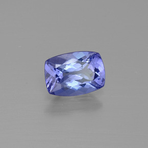 0.86 ct Violet Tanzanite Stone, Natural Tanzanite in Cushion-Cut Shape for Sale