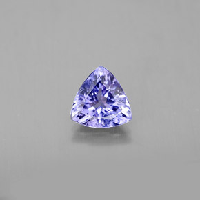 0.63 ct Violet Tanzanite Gemstone, Tanzanite Gem in Trillion Facet Shape for Sale.