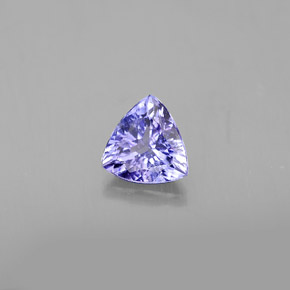 0.63 ct Violet Tanzanite Stone, Natural Tanzanite in Trillion Facet Shape for Sale