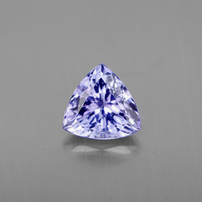 1.14 ct Violet Tanzanite Gemstone, Tanzanite Gem in Trillion Facet Shape for Sale.