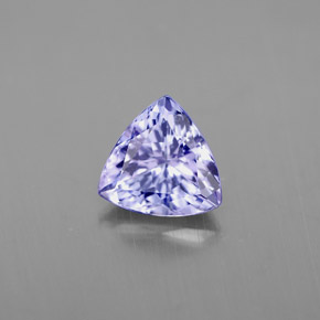 1.14 ct Violet Tanzanite Stone, Natural Tanzanite in Trillion Facet Shape for Sale