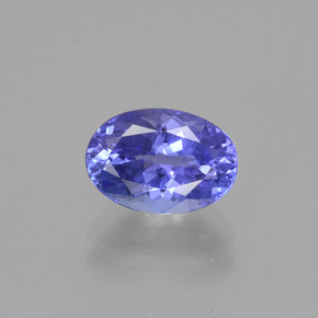 1.72 ct Violet Tanzanite Gemstone, Tanzanite Gem in Oval Facet Shape for Sale.