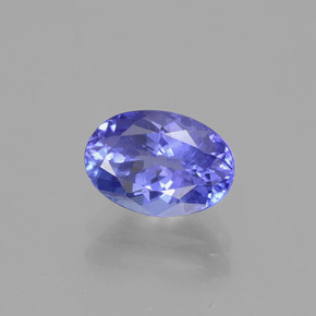 1.72 ct Violet Tanzanite Stone, Natural Tanzanite in Oval Facet Shape for Sale