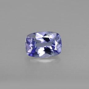 0.86 ct Violet Tanzanite Gemstone, Tanzanite Gem in Cushion-Cut Shape for Sale.