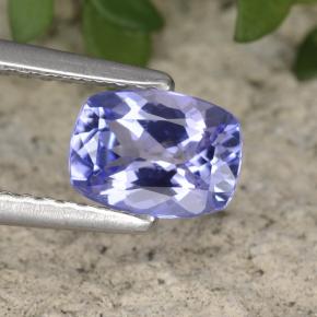 0.87 ct Violet Tanzanite Gemstone, Tanzanite Gem in Cushion-Cut Shape for Sale.