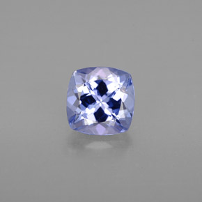 1.07 ct Violet Tanzanite Gemstone, Tanzanite Gem in Cushion-Cut Shape for Sale.