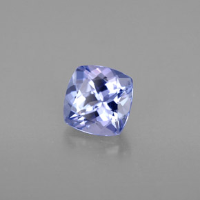 1.07 ct Violet Tanzanite Stone, Natural Tanzanite in Cushion-Cut Shape for Sale
