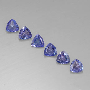 1.71 ct Blue Tanzanite Gemstone, Tanzanite Gem in Trillion Facet Shape for Sale.