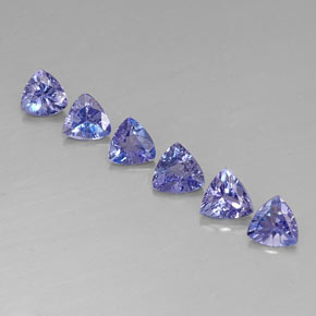 2.12 ct Blue Tanzanite Gemstone, Tanzanite Gem in Trillion Facet Shape for Sale.