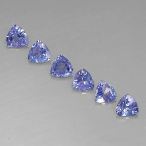 1.86 ct Blue Tanzanite Gemstone, Tanzanite Gem in Trillion Facet Shape for Sale.