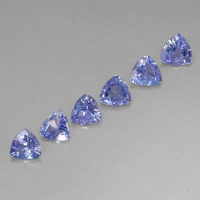 1.86 ct Blue Tanzanite Stone, Natural Tanzanite in Trillion Facet Shape for Sale