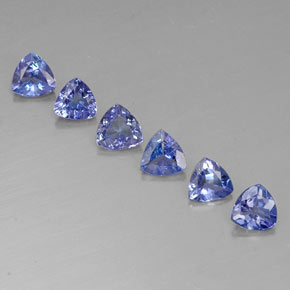 2.07 ct Blue Tanzanite Gemstone, Tanzanite Gem in Trillion Facet Shape for Sale.