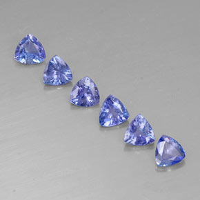 1.93 ct Blue Tanzanite Gemstone, Tanzanite Gem in Trillion Facet Shape for Sale.