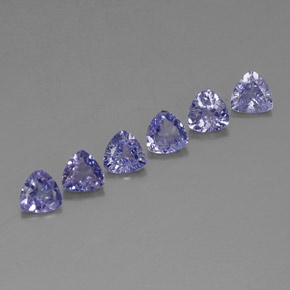1.94 ct Blue Tanzanite Gemstone, Tanzanite Gem in Trillion Facet Shape for Sale.